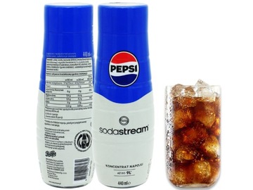 SYROP KONCENTRAT PEPSI COLA DO SATURATORA SODASTREAM 9L NAPOJU z 440ml