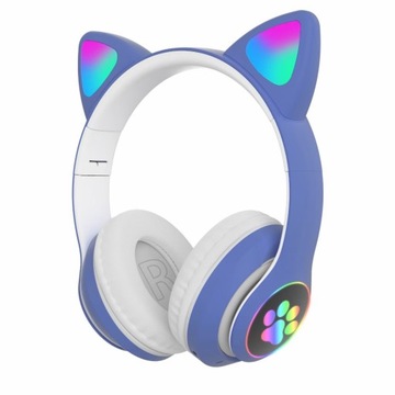 Słuchawki bezprzewodowe nauszne KOCIE USZY CAT EARS SŁUCHAWKI RÓŻNE KOLORY