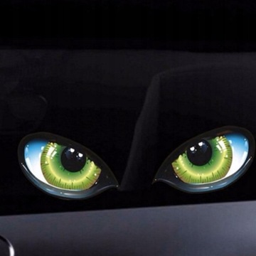 3D стерео светоотражающие наклейки для автомобиля с кошачьими глазами