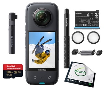 Kamera Insta360 X3 Creator Kit + KARTA 128 GB + CZYTNIK + GRATIS