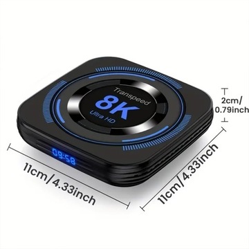 SMART BOX TV 4K WiFi DEKODER BLUETOOTH 5.0 SMART ANDROID 11 2/16GB