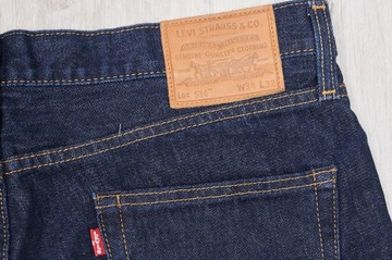 LEVIS 514 JEANS spodnie męskie granatowe PREMIUM 34/34 pas 90