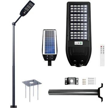 Słup oświetleniowy 150W solarna czujnik ruchu 4m