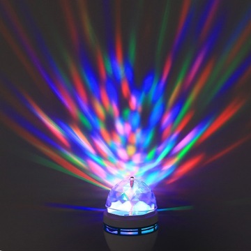 ЛАМПА E27, ВРАЩАЮЩИЙСЯ СВЕТОДИОДНЫЙ ШАР DICO, МОЩНЫЙ