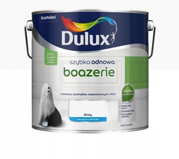 DULUX SZYBKA ODNOWA boazerie Biały MAT 2.5L Biały