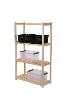 Деревянная полка для кладовки LS 4 полки Нат