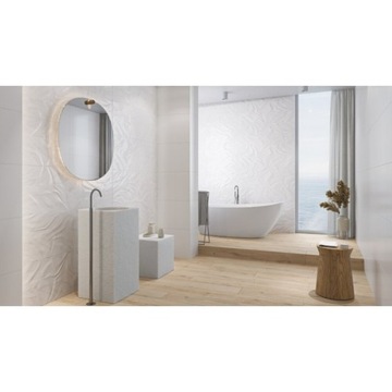 НАСТЕННАЯ ПЛИТКА FROZEN LAKE белая 40x120