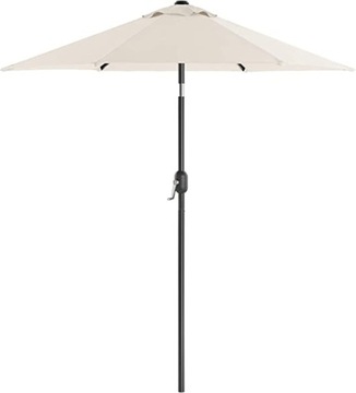 PARASOL OGRODOWY BEŻOWY KLASYCZNY 200 X 230 CM