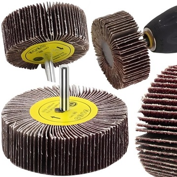 ŚCIERNICA TRZPIENIOWA LISTKOWA NA WIERTARKĘ WKRĘTARKĘ 30x20mm GRADACJA P60
