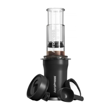 Aeropress Go Plus Kompaktní Kávovar S Termohrnkem, Černý