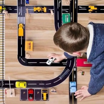 ЛЕНТА ДОРОЖНАЯ ДЕТСКАЯ, САМОКЛЕЯЩАЯСЯ, ДОРОЖКИ УЛИЧНЫЕ ДЛЯ ЗВЕЗДОЧЕК, КЛЕЙКА