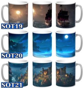 Sea of ​​Thieves КРУЖКА ПОДАРОК ​​НАЗВАНИЕ БЕСПЛАТНЫЙ КАРТОННЫЙ ПОДАРОК ​​ПРИКЛЮЧЕННАЯ ИГРА