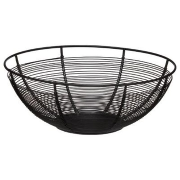 KOSZYK CZARNY METALOWY 32 cm