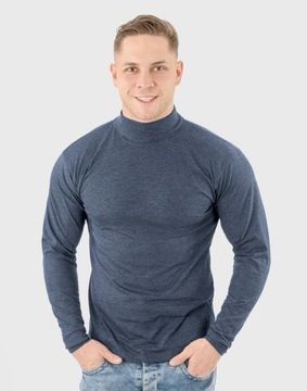 Elegancki Sweter Golf Męski Golfy WXM r 6XL jeans
