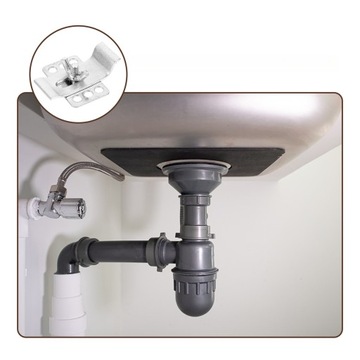 WSPORNIK MOCOWANIA ZLEWU KLIPS NAPRAWCZY ZACISKI POD MONTAŻ BEZ WYKRAWANIA 10 ZESTAWÓW