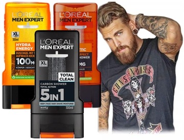 Intensywny żel pod prysznic męski DLA MĘŻCZYZN LOREAL XL ZESTAW PACHNĄCY