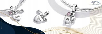 CHARMS SERCE srebro 925 NIESKOŃCZONOŚĆ GRAWER charms nieskończoność pr S925