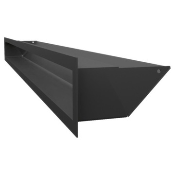 РЕШЕТКА ВЕНТИЛЯТОРА КАМИН LUFT 6X100 ЧЕРНЫЙ SLIM