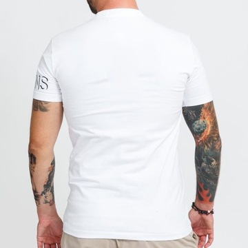 Calvin Klein t-shirt koszulka męska biała logo L