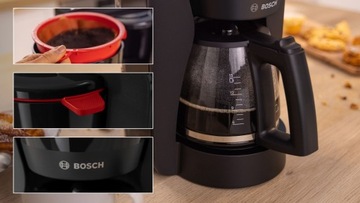 Капельная кофемашина Bosch MyMoment TKA3M133 Стеклянный кувшин 1,4л Черный