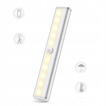SAMOPRZYLEPNA LAMPKA LED CZUJNIK RUCHU BATERIE