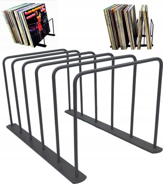 Loftowy stojak na winyle płyty winylowe