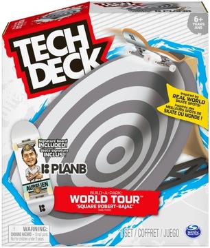 TECH DECK ZESTAW RAMPA DESKOROLKA WORLD TOUR PLANB