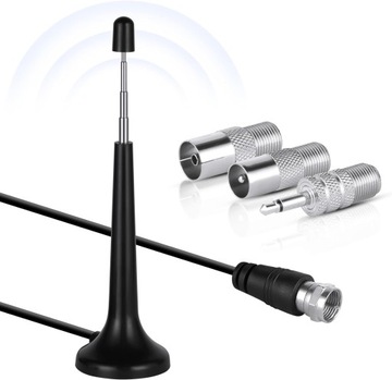 DAB Antena radiowa do systemu Hifi wewnątrz, 3 m FM antena radiowa