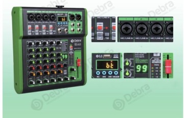 Профессиональный 6-канальный аудиомикшер D Debra DI-6UX