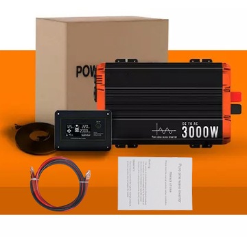 АВТОМОБИЛЬНЫЙ ИНВЕРТОР 3000ВТ 24В 230В СИНУС ЖК-дисплей