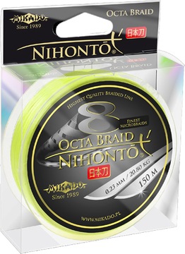 Plecionka MIKADO Nihonto OCTA Fluo 0,10 150m