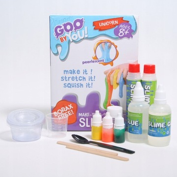 DUŻY ZESTAW DO ROBIENIA GLUTÓW SLIME ZRÓB TO SAM MASA ANTYSTRESOWA GLUTEK