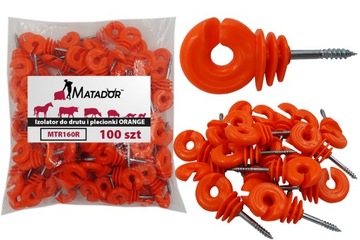 ИЗОЛЯТОРЫ ПАСТУШКИ ВКРУЧЕННЫЕ В ДЕРЕВО ДЛЯ МОСТОВОГО ПРОВОДНОГО КАБЕЛЯ 100 ШТ.