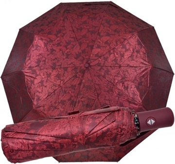 PARASOL DAMSKI PARASOLKA DAMSKA PEŁNY AUTOMAT SATYNA MAŁA MOCNA DO TOREBKI