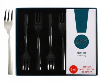 НАБОР ИЗ 6 ВИЛОК ДЛЯ ТОРТОВ, FLOK FUTURE BOX