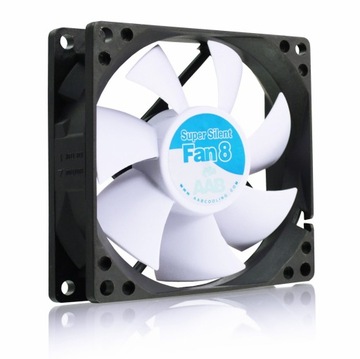 AABCOOLING SUPER SILENT FAN 8 cm CICHY WIATRAK WENTYLATOR DO KOMPUTERA 13dB
