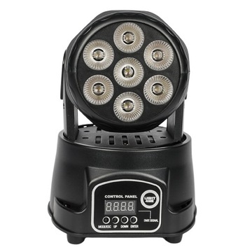 СВЕТОДИОД С ДВИЖУЩЕЙСЯ ГОЛОВКОЙ WASH LED PAR REFLECTOR 7x8W RGBW LED НОВЫЙ
