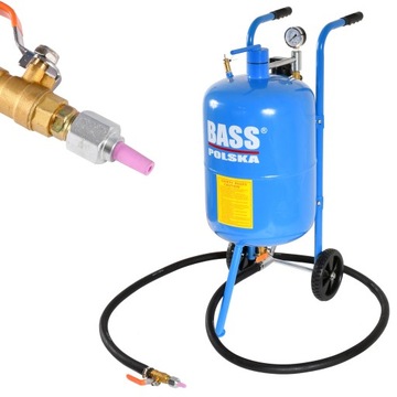 PIASKARKA SYFONOWA MOBILNA 80L MASKA +12 DYSZ BASS