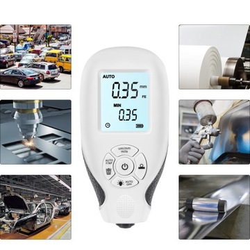 ИЗМЕРИТЕЛЬ ТОЛЩИНОМЕРА АВТОМОБИЛЬНОГО ПОКРЫТИЯ HW-300, БЕЛЫЙ