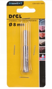 WIERTŁO DIAMENTOWE 8 mm OTWORNICA GRESU CERAMIKI