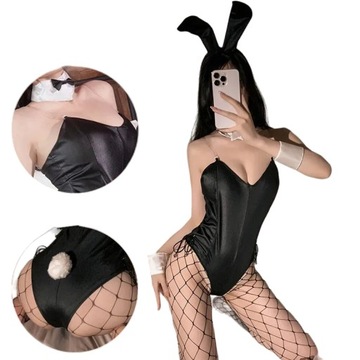 STRÓJ SEXY EROTYCZNY KRÓLICZKA KRÓLIKA COSPLAY SEKSOWNY DAMSKI PREZENT