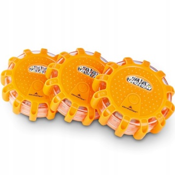 Leuchte - flary ostrzegawcze 12 LED + 3 LED, 3 szt., akumulatorowe + kabel US | thumb 1