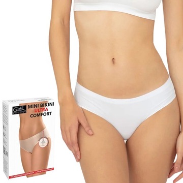 GATTA MINI BIKINI COMFORT, bezszwowe, BIAŁE, XL