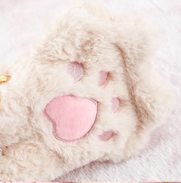 СУМКА-КОСМЕТИКА ПЛЮШЕВАЯ СУМКА CAT KITTEN PAW SZ