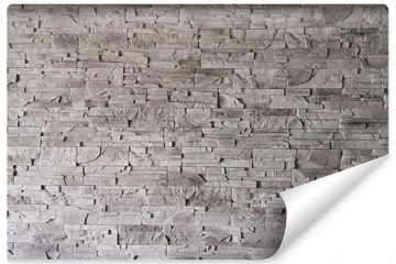 Fototapeta Szara CEGŁA Kamień Łupek 3D 300x210