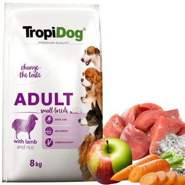 Tropidog Premium mała rasa Jagnięcina 8kg