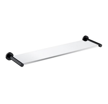 OMNIRES MODERN PROJECT półka szklana, 55cm, czarny mat