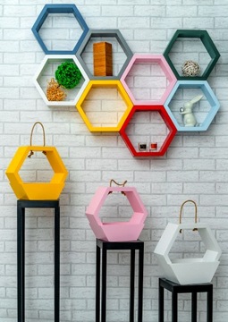 ПОЛКА СОТОВАЯ ШЕСТИГРАННАЯ СОСНА 18 ЦВЕТОВ