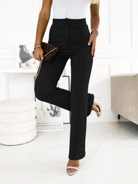 Удобные женские брюки со складкой, мягкие брюки клеш, 36S.
