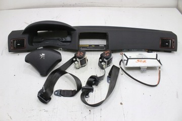 PEUGEOT 307 2.0 16V KONSOLA DESKA PASY PODUSZKI